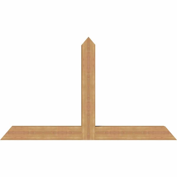 Ekena Millwork Portland Timber Gable Bracket, Western Red Cedar, 72"W x 42"H x 5 1/2"D x 5 1/2"F, 14/12 Pitch GBW072X42X0606POR00SWR - main